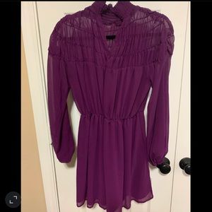 Highneck Royal Purple Dress
